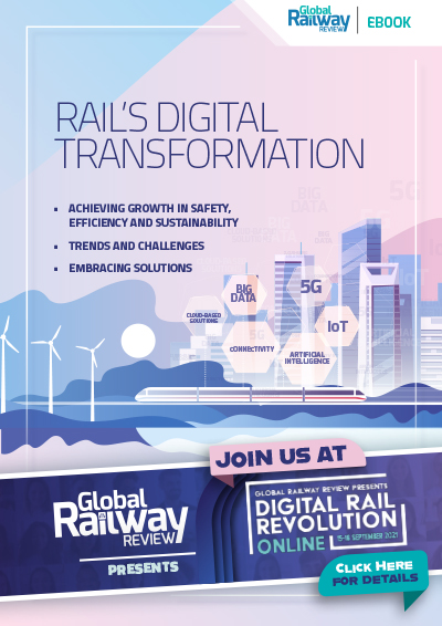 Rail's digital transformation ebook cover